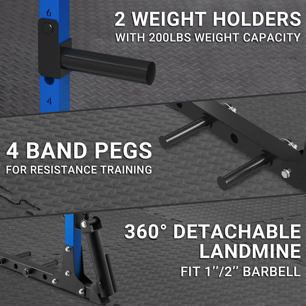 1200LB Capacity All-In-One Weight Cage For At Home Gym