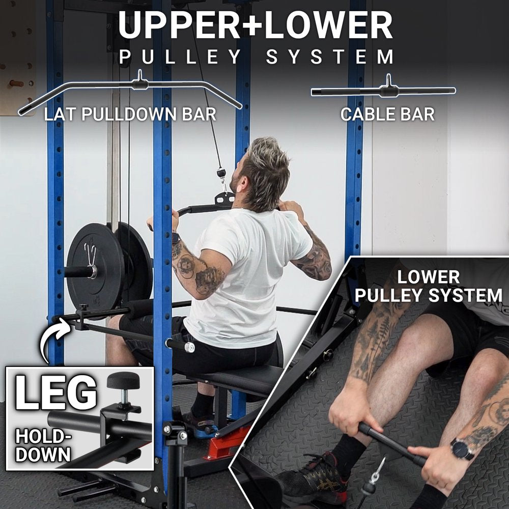 1200LB Capacity All-In-One Weight Cage For At Home Gym
