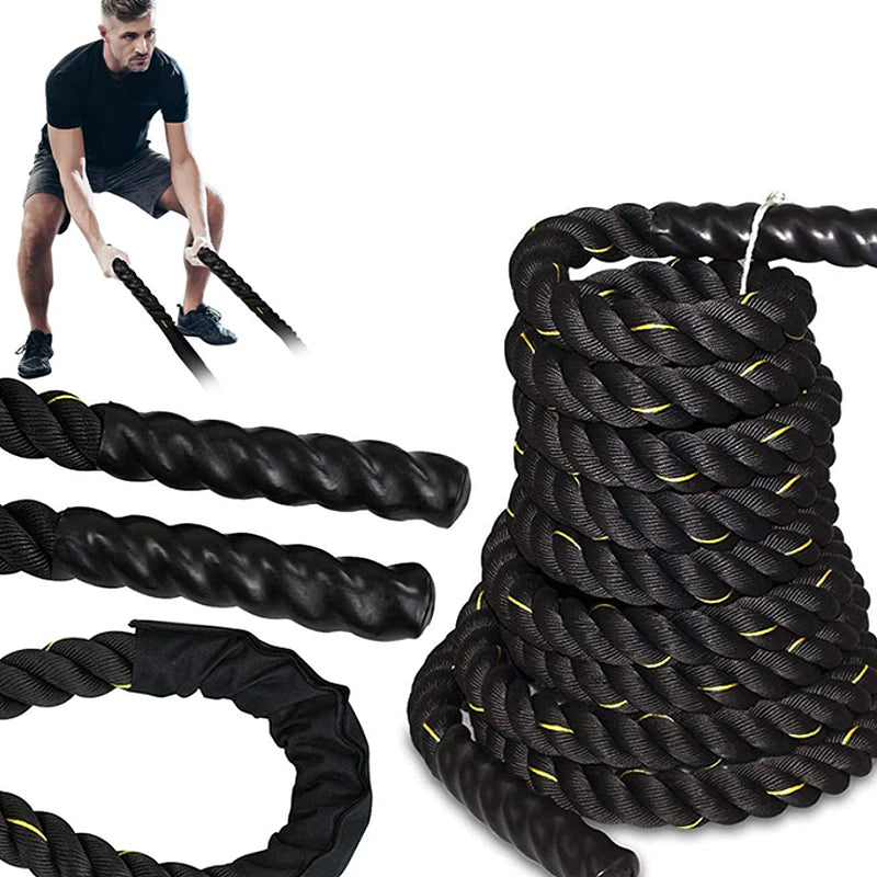 2.8-3M* 25Mm Heavy Battle Rope Power Trainer